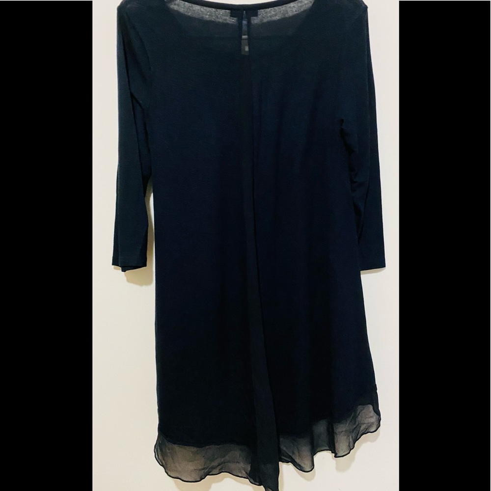 BAR III High Low Sheer Back Blouse